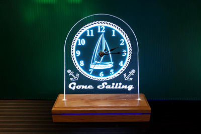 Engraved Clock, Doug's Engraver's Den Engraved Clock, Doug's Engraver's Den