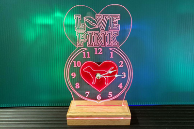 Engraved Clock, Doug's Engraver's Den Engraved Clock, Doug's Engraver's Den