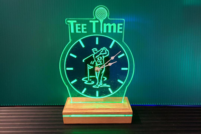 Engraved Clock, Doug's Engraver's Den Engraved Clock, Doug's Engraver's Den