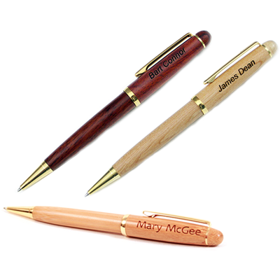 Custom engraved eco-friendly bamboo pens, Doug's Engraver's Den Custom engraved eco-friendly bamboo pens, Doug's Engraver's Den