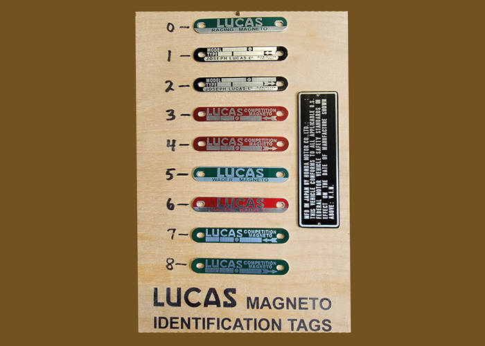 Custom engraved magneto id tags, Doug's Engraver's Den Custom engraved magneto id tags, Doug's Engraver's Den