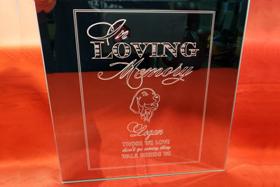 Engraved Memorial Plaque, Doug's Engraver's Den Engraved Memorial Plaque, Doug's Engraver's Den