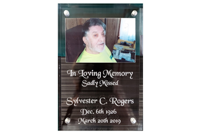 Custom engraved memorial plaques, Doug's Engraver's Den Custom engraved memorial plaques, Doug's Engraver's Den