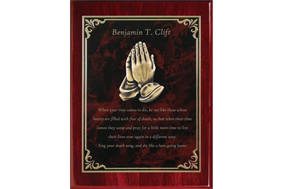 Custom engraved memorial plaques, Doug's Engraver's Den Custom engraved memorial plaques, Doug's Engraver's Den