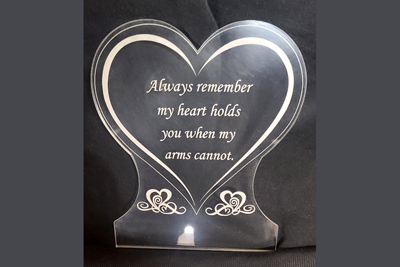 Custom engraved memorial plaques, Doug's Engraver's Den Custom engraved memorial plaques, Doug's Engraver's Den