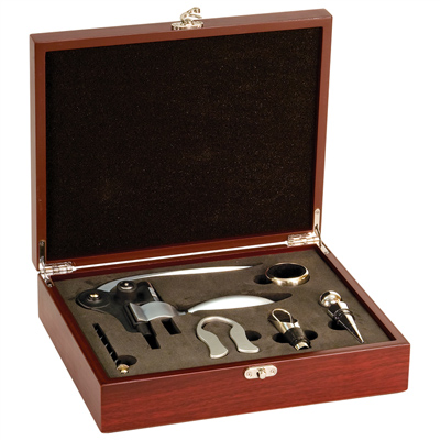 Custom engraved wine tool box sets, corporate gifts from Doug's Engraver's Den Custom engraved wine tool box sets, corporate gifts from Doug's Engraver's Den