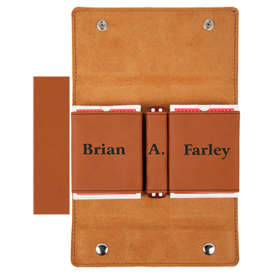 Custom engraved card / dice gift sets from Doug's Engraver's Den Custom engraved card / dice gift sets from Doug's Engraver's Den