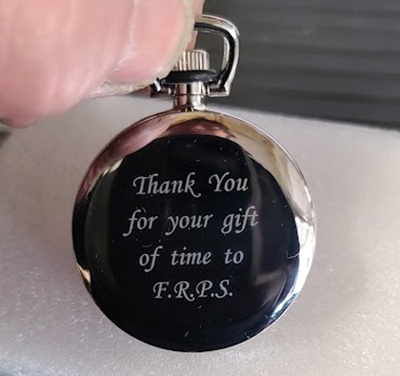 Custom engraved recognition timepiece, Doug's Engraver's Den Custom engraved recognition timepiece, Doug's Engraver's Den