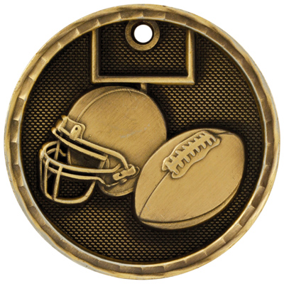 Custom engraved sports awards, personalized football medals from Doug's Engraver's Den Custom engraved sports awards, personalized football medals from Doug's Engraver's Den