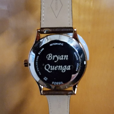 Engraved Watch, Doug's Engraver's Den Engraved Watch, Doug's Engraver's Den