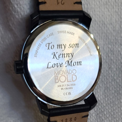 Engraved Watch, Doug's Engraver's Den Engraved Watch, Doug's Engraver's Den