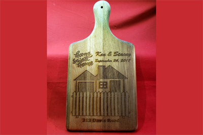 Engraved cutting board, Doug's Engraver's Den Engraved cutting board, Doug's Engraver's Den