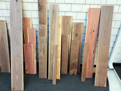 Wood selections for custom wood engraving, Doug's Engraver's Den Wood selections for custom wood engraving, Doug's Engraver's Den