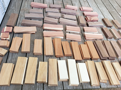 Wood selections for custom wood engraving, Doug's Engraver's Den Wood selections for custom wood engraving, Doug's Engraver's Den