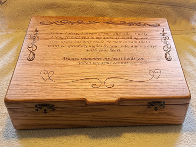 Custom wood engraving, Doug's Engraver's Den Custom wood engraving, Doug's Engraver's Den